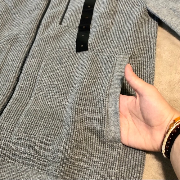 Men’s Banana Republic Light Grey Sweater Jacket - Picture 5 of 14